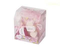 サンハーブ バスギフトNo.75 ピュアローズ(バスアイテムとスポンジが入ったプチプラなバスセット うっとり幸せなばらの香り)